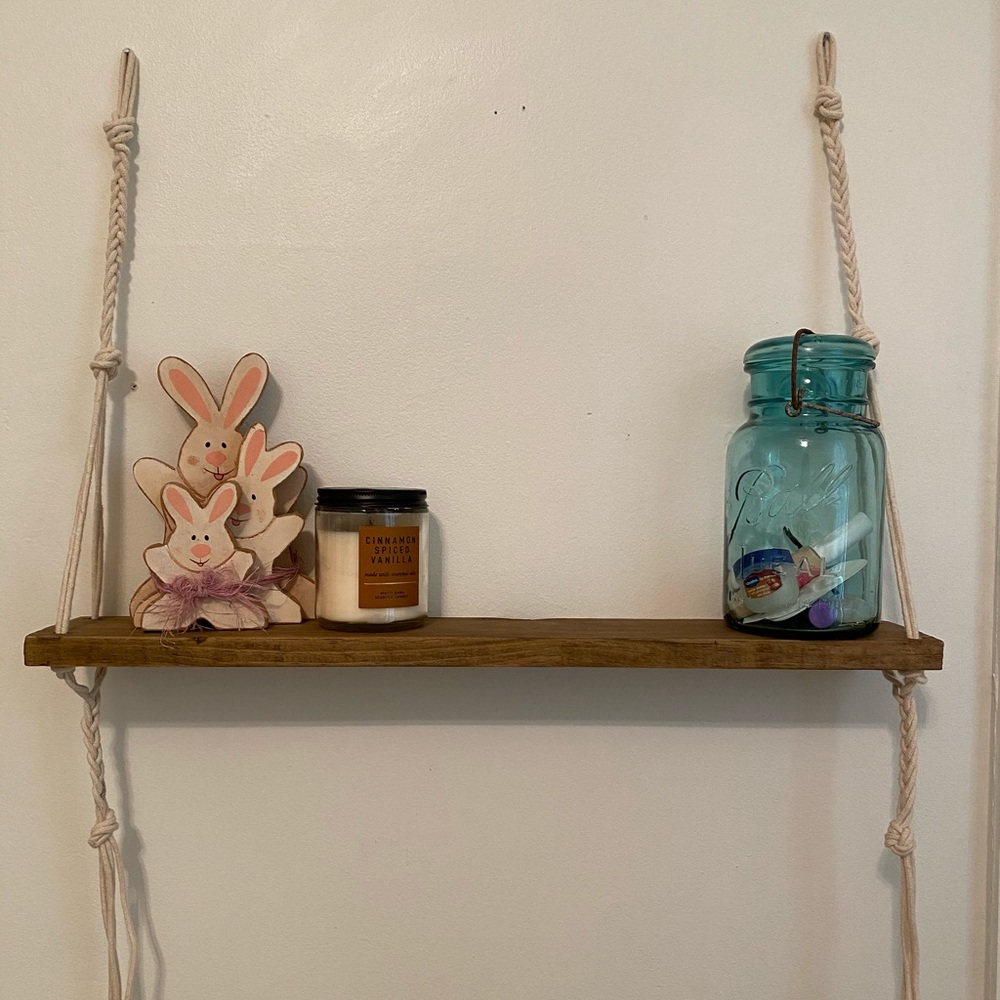 Hanging Macrame Shelf